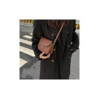 Bolso Cruzado de cuero PU para Mujer, Cartera de diseño, semicircular, estilo Retro, at fashion - details 14