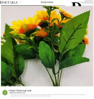 Arreglo De Girasoles Artificiales En Lienzo Para Decoración De Bodas Cumpleaños Fiesta Hogar Regalo De Aniversario Decoración De Casa - details 3