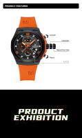 Reloj De Pulsera Deportivo NAVIFORCE Para Hombre Con Correa De Silicona Resistente Al Agua Cronógrafo Calendario Y Manos Luminosas Movimiento De Cuarzo De Alta Calidad - details 2