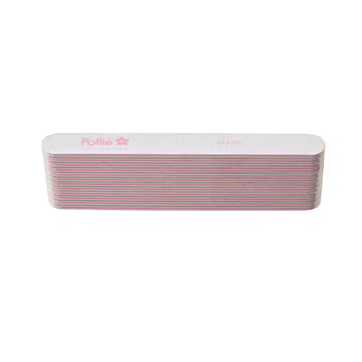 PACK 12 LIMAS 100/180 ZEBRA RECTA ACOLCHADA (marca: Pollié) - 1