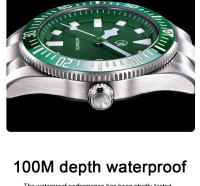 Reloj De Pulsera Automático Para Hombre Rollstimi 2024 Lujoso Con Movimiento NH35 Cerámica Luminiscente Impermeable 100M Acero Inoxidable - details 3