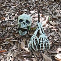 Decoración De Halloween Esqueleto De Huesos Prop Para Jardín Terrorífico Cráneo Humano Para Fiesta Y Cementerio Spooky - details 1