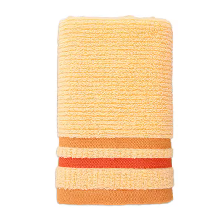 Verde - Juego de Toallas de Mano para Baño de 40x90 Cm - Algodón Puro - Naranja - 1