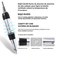 Máquina De Manicura Eléctrica Profesional 35000RPM Con Kit De Linterna Y Broca Portátil Para Sala De Uñas Y Pulidora De Uñas - details 8