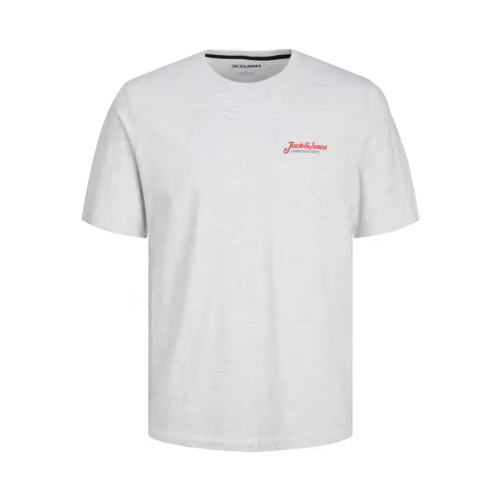 Jack & Jones Hombre camiseta de algodón Mod JJERIK Logo de la marca Moda Casual Informal REF 257603 - 1