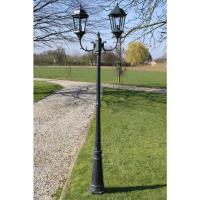 vidaXL Farola de Jardín de Aluminio Verde Oscura/Negra 230 cm Cantidad de bombillas 2, 3 - details 0