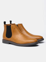 Botas Chelsea Retro Para Hombre 2024 Comodidad Moda Cuero Sintético Botas De Tobillo Encima De La Rodilla Material De Suela TPR - details 13