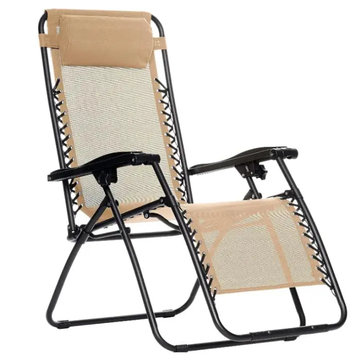 Silla plegable gravedad cero tumbona ajustable sillón reclinable con reposacabeza gravedad, medida 190x58x30, peso 6kilos  cero para playa, jardín, terraza, patio - 1