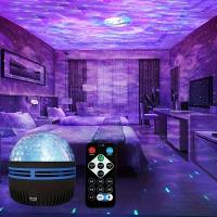 Proyector De Pared Con Luz Nocturna LED Estrella Del Ártico Control Remoto USB Decoración Para Dormitorio Fiesta Varias Estilos Disponibles - details 3