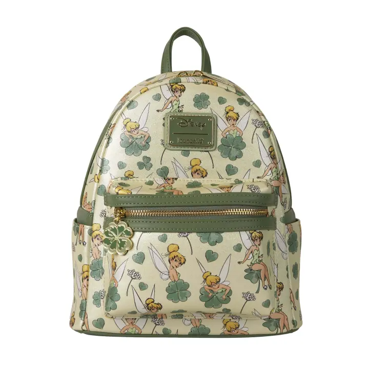 LOUNGEFLY Mochila Campanilla Tinker Bell Peter Pan Disney Trebol 4 hojas leaf clover mujer - 1