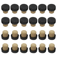 24pcs Tampas De Vino De Barra Para Botellas De Cerveza Y Vino Con Diseño De T En Madera De Goma Para Cocina Y Hogar - details 2