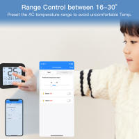 Controlador De Termostato WiFi MOES Tuya Con Pantalla LCD Y Botón Táctil Sensor De Temperatura Y Humedad Incluido Compatible Con Alexa - details 5