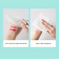 Toalla Facial Desechable Con Patrón De Perlas 100% Suave Para Limpieza Facial Reusable Para Maquillaje Seco Y Húmedo No Tejida - details 1
