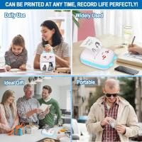 Impresora de Fotos Inalámbrica Mini- 13 Rollos, Etiquetadora Térmica Portátil sin Tinta para Notas, Memos y Más - Compatible con teléfono, Ideal para Hogar, Oficina, Estudio - Recargable por USB, Inalámbrica - Regalo Perfecto para Halloween y Navidad - details 2
