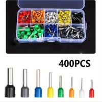 400pcs/box Terminales De Crimpado Tubulares Insulados Para Conexiones Electricas Seguras Conectores De Cable - details 0