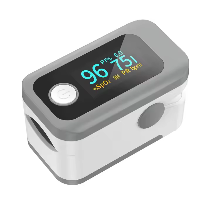 Pulsioximetro de dedo profesional 888 oximetro de pulso digital para monitor de nivel de oxígeno en sangre para adultos y niños con Pantalla LED - 1