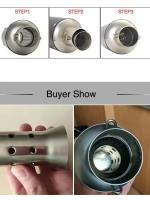 Silenciador De Motocicleta Ajustable 51mm 60mm Eliminador De Ruido Y Sonido DB Killer Inlet Para Sistemas De Escape - details 0
