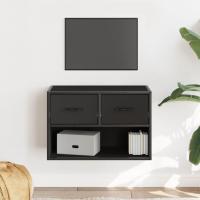 vidaXL Mueble TV madera ingeniería y metal 60x31x39,5 cm en color Roble Sonoma/Gris sonoma/Roble ahumado y más | almacenamiento funcional diseño moderno para baño dormitorio sala - details 4