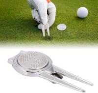 Herramientas Divot, herramientas Divot de golf, elegante herramienta de reparación Divot de aleación de zinc marcador de bola magnético accesorio de golf, para pagar Divots y bolas de marcado - details 1