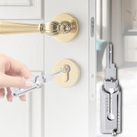 Llave Decoder Premium De Acero Inoxidable SS001 Con Gancho Portátil Herramienta Eficiente Para Mantenimiento De Cerraduras Y Reparaciones - details 0