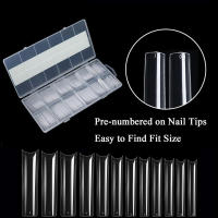 240Pcs Uñas Postizas Cuadradas Extra Largas Y Claras Para Uñas De Acrílico Profesionales Uñas De Acrílico Tapered XXL Uñas Postizas Rectas - details 2