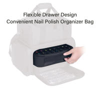 Bolsa Portátil De Almacenamiento Para 40 Botellas De Esmalte De Uñas En Múltiples Colores Bolsa Grande De Cosméticos Que Puede Contener Hasta 40 Botellas De 15ml - details 1