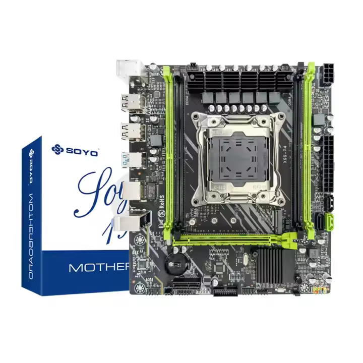 Placa Base SOYO X99 Con CPU E5 2650 V4 Y Memoria DDR4 16GB 2133MHZ USB3.0 NVME M.2 SATA3.0 Para Computadora Componentes De Escritorio - 1