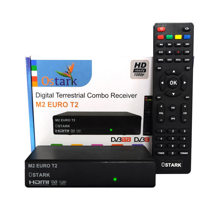 OSTARK Sintonizador TDT HD DVB-T2/C con HEVC H.265 - Graba en USB (PVR), WiFi, Para 2 Televisiones Simultáneas, Control Parental - 1080p Full HD