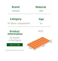 Wange 23Pcs Ladrillos Delgados 3035 4x8 Dots Bloques De Construcción Compatible Con MOC Juguete De Artesanía Para Niños Accesorios De Colores - details 3