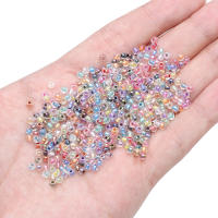 Acerca De 300 Piezas De Perlas De Arroz De Vidrio De Alta Calidad Hechas a Mano Perlas Coloreadas Fantasma Perlas De Núcleo Teñido Perlas Sueltas Para DIY - details 2