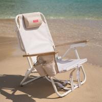 Flamingueo Silla Playa Almohada Ergonómica Confort Reclinable 5 Posiciones Bolsillo Insulado Frío Posavasos Doble Asas Mochila Fácil Transporte 59 x 62,5 x 81 cm - details 5