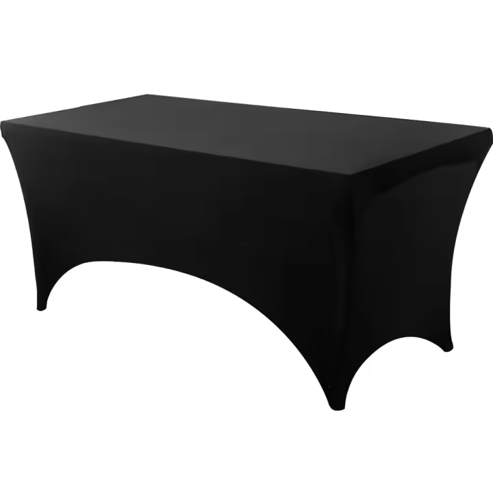 Mantel De Spandex Tendido a Medida Lavable Y Resistente a Arrugas Para Mesa Rectangular De Jardín Ideal Para Eventos Bodas Y Fiestas - 1