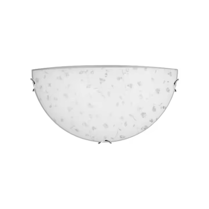 Lámpara de Pared Flora, Vidrio, Blanco, 30x9x15 cm - 1