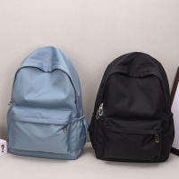 Mochila Escolar Para Mujer Impermeable De Gran Capacidad Con Cierre De Cremallera Suave Color Sólido Casual Para Niñas Adolescentes Estudiante Suministro - details 10