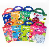 Juego De Papel Con Pegatinas De Goma Portátil Para Niños Juguete Educativo Montessori DIY Puzzle De Animales Cognición Temprana Regalo Para Niños - details 25