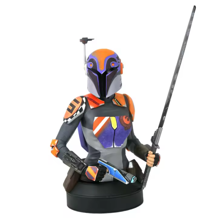 Busto Sabine Wren Star Wars Rebels 15cmFigura  Coleccionable - Idea de Regalo- Mercancia Oficial - Juguetes para Niños y Adultos - Movies Fans - Muñeco para Coleccionistas y Exposición - 1