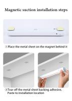 Lámpara De Mesa Magnética Colgante LED Recargable Por USB Luz Nocturna Sin Modo De Dimmer Para Armario Armario Y Gabinete - details 10