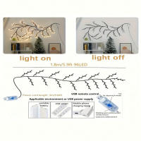 1PC Luces De Ramas De Árbol Con 96 LEDs USB 8 Modos Colores Para Decoración De Bodas Dormitorio Lámpara De Cadena Colorida - details 6
