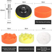 Kit De Esponjas Para Pulir Coche Poliuretano Amortiguador Para Máquina De Pulir Cera Elimina Rasguños Para Automóviles Y Motocicletas - details 5