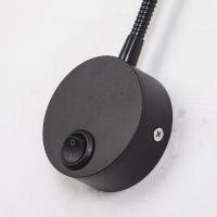Lámpara De Pared LED Moderna Con Interruptor De Girar Para Lectura En La Habitación Luz Ajustable Soporte De Ventana Decoración De Hogar En Aluminio Negro Y Plateado - details 12