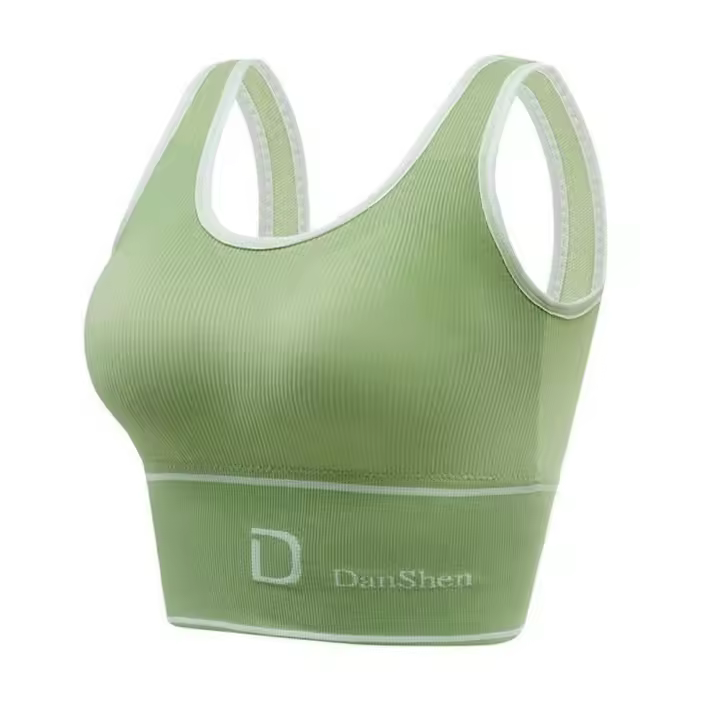 Sujetador Deportivo De Yoga Para Mujer En Tubo Con Espalda Profunda Y Forma De D-Shaped Sin Anillo De Acero Talla Única Todo Ajuste Base - 1
