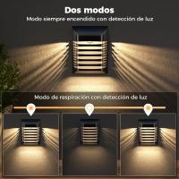 Luces Solares para Exterior, 4 unidades, 2 Modos, IP66, impermeable, Solares, Luces de pared para Exterior - details 3
