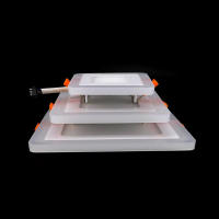 Lámpara Panel LED De Techo Revestido 6W 9W 16W 24W Luz De Decoración Para El Hogar Cambio De Color Azul Y Blanco Redondo Y Cuadrado - details 7