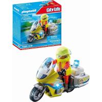 Playmobil  City Life 71205 Moto de Emergencias con luz Intermitente, + 4 años - details 1