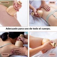 FITPERT Copa De Terapia De Madera Para Modelado Corporal Y Reducción De Celulitis Herramienta De Masaje Para Drenaje Lírico - details 1