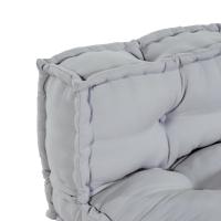 Cojín de Sofá de Palé de vidaXL con Respaldo de Tela Gris - details 3