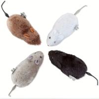 Juguete Interactivo De Peluche Ratoncillo Para Gatos Y Perros Mecánico Para Juegos Y Diversiones Tamaño 1/5pcs Material PP Algodón - details 0