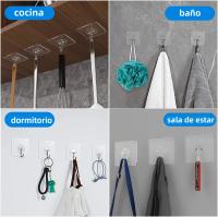 Gancho Adhesivo Transparente Multiusos Para Pared Puerta Clavija Toalla Baño Cocina Pack De 1/10/20/50/100PCS - details 7