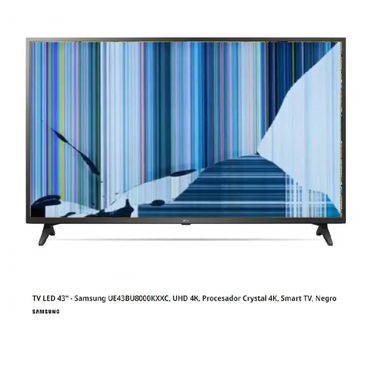 Samsung UE43BU8000KXXC NUEVO, Con pantalla - panel rota, para despiece. SIN MANDO A DISTANCIA. - 1