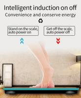 Escala De Peso Digital Inteligente Para Baño Con Análisis De Composición Corporal LED Sin Cable Medidor De Grasa Y Contenido De Agua Material De Vidrio Reforzado Máximo 150KG - details 4